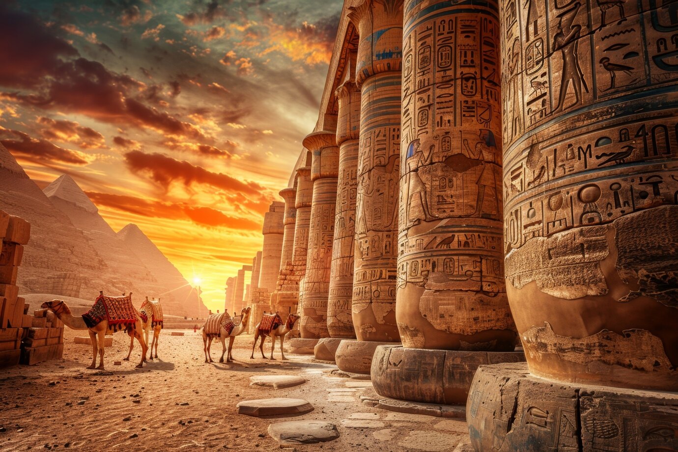 egyptian wall with hieroglyphs_23 2151617110